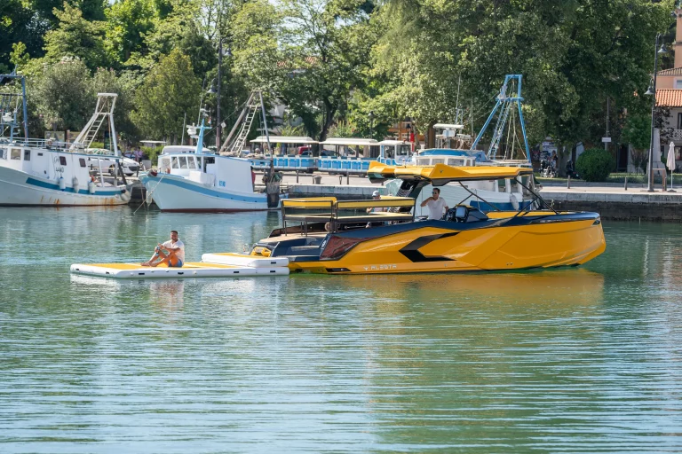 The Raptor with floating sun deck deployed